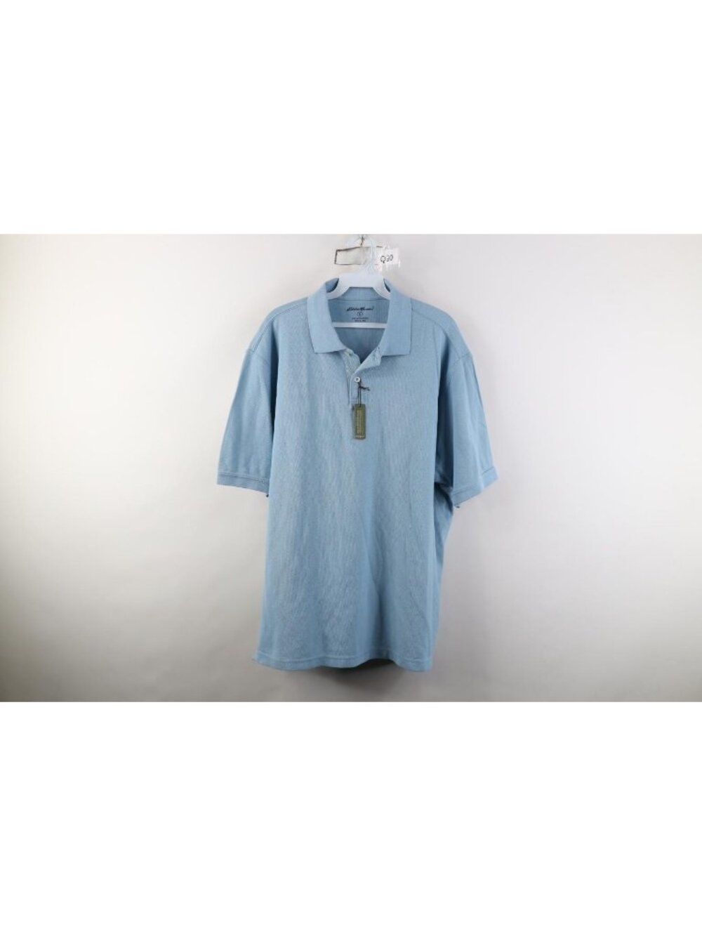 Deadstock Vintage Y2K Eddie Bauer Mens Large Pique Cotton Knit Golf Polo Shirt